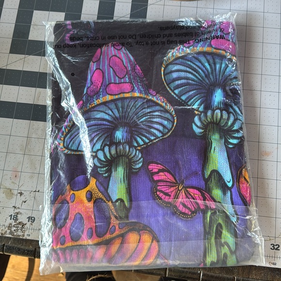 Mushrooms scene maxi dress size S - Picture 1 of 2